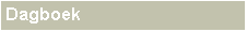 Text Box: Dagboek 
